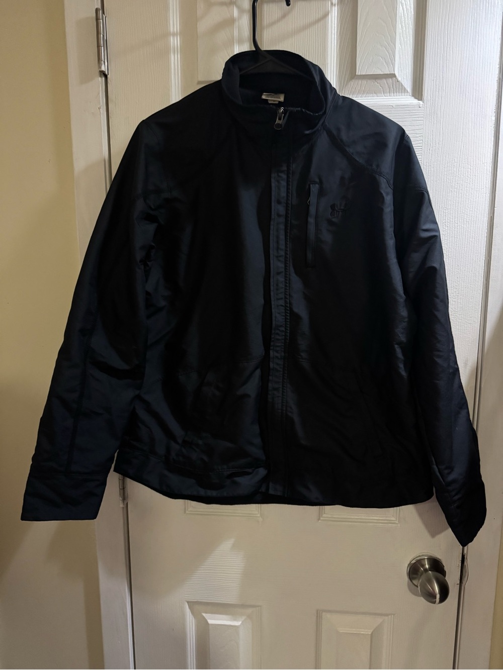 Y2K Under Armour Women’s Black Full Zip Fleece Lined Softshell Jacket Size M